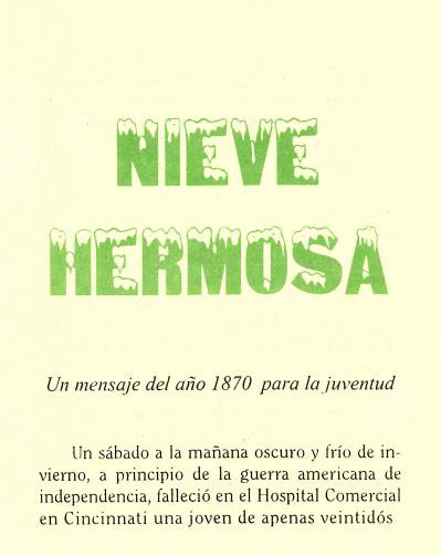 Cover of Nieve hermosa