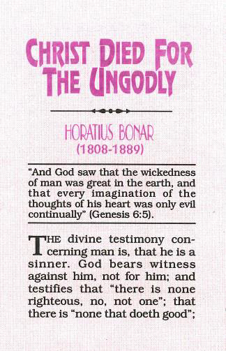 Cover of Christ Died for the Ungodly