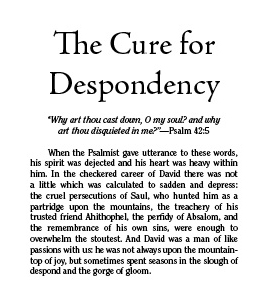 Cover of Cure for Despondency