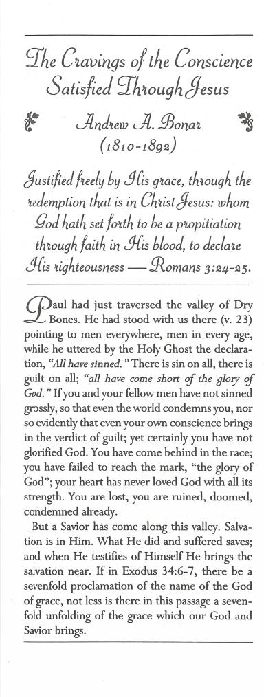 Cover of Cravings of Conscience Satisfied by Jesus