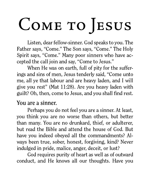 Cover of Come to Jesus