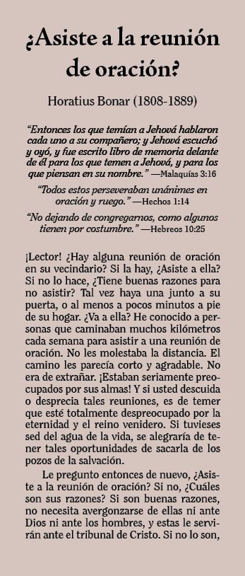 Cover of ¿Asiste a la reunión de oración?