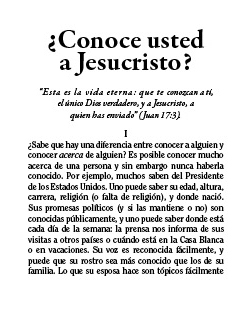 Cover of ¿Conoce usted a Jesucristo?