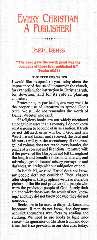 Cover of Every Christian a Publisher