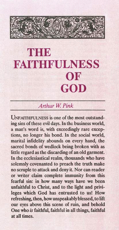 Cover of Faithfulness of God, The