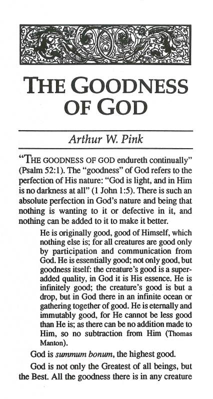 Cover of Goodness of God, The