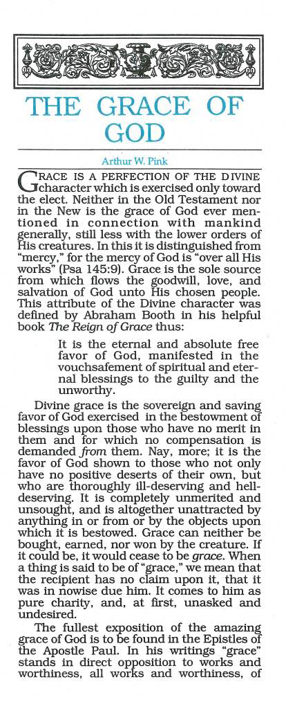 Cover of Grace of God, The