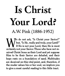 Cover of Is Christ Your Lord?