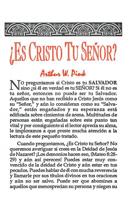 Cover of ¿Es Cristo tu Señor?