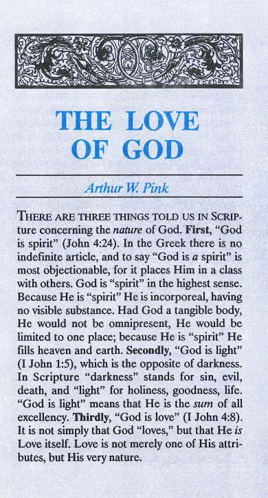 Cover of Love of God, The
