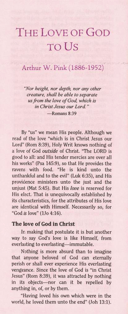 Cover of Love of God to Us, The