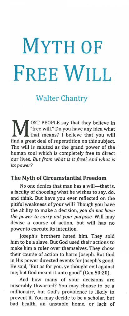 Cover of Myth of Free Will