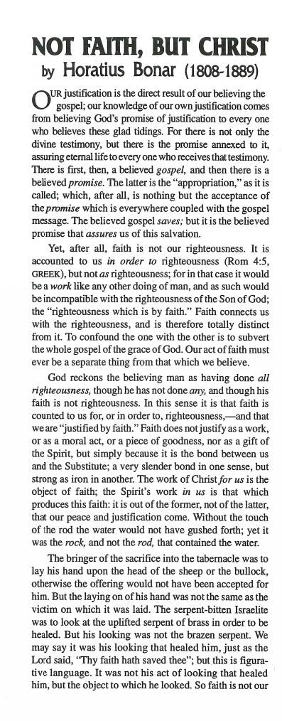 Cover of Not Faith But Christ