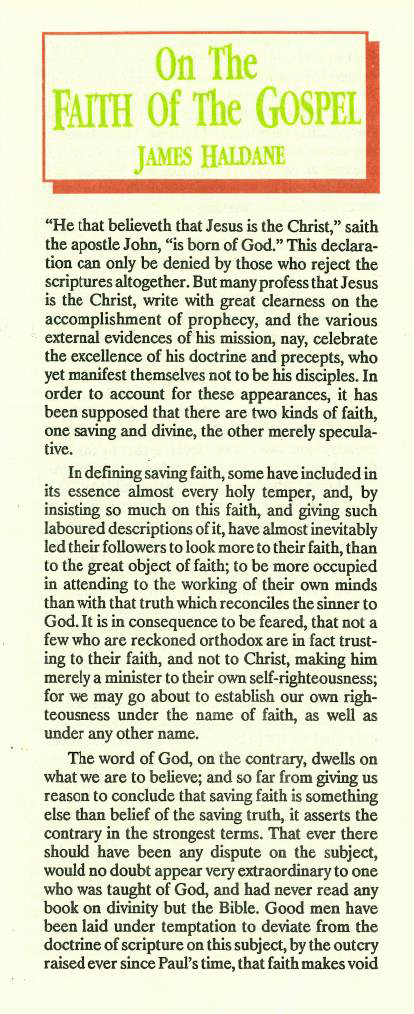 Cover of On the Faith of the Gospel