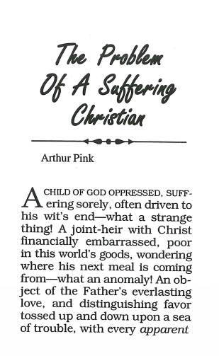 Cover of Problem of a Suffering Christian, The