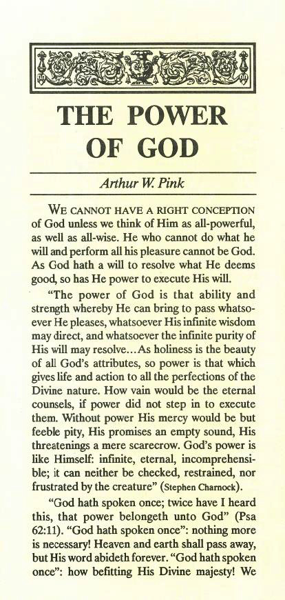 Cover of Power of God, The