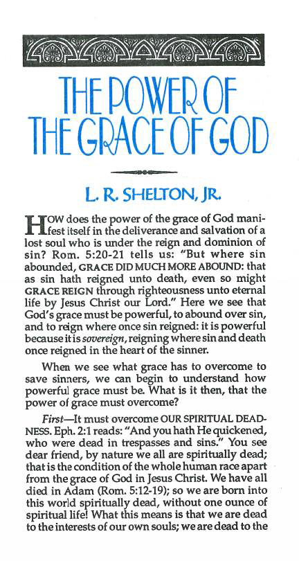 Cover of Power of the Grace of God, The