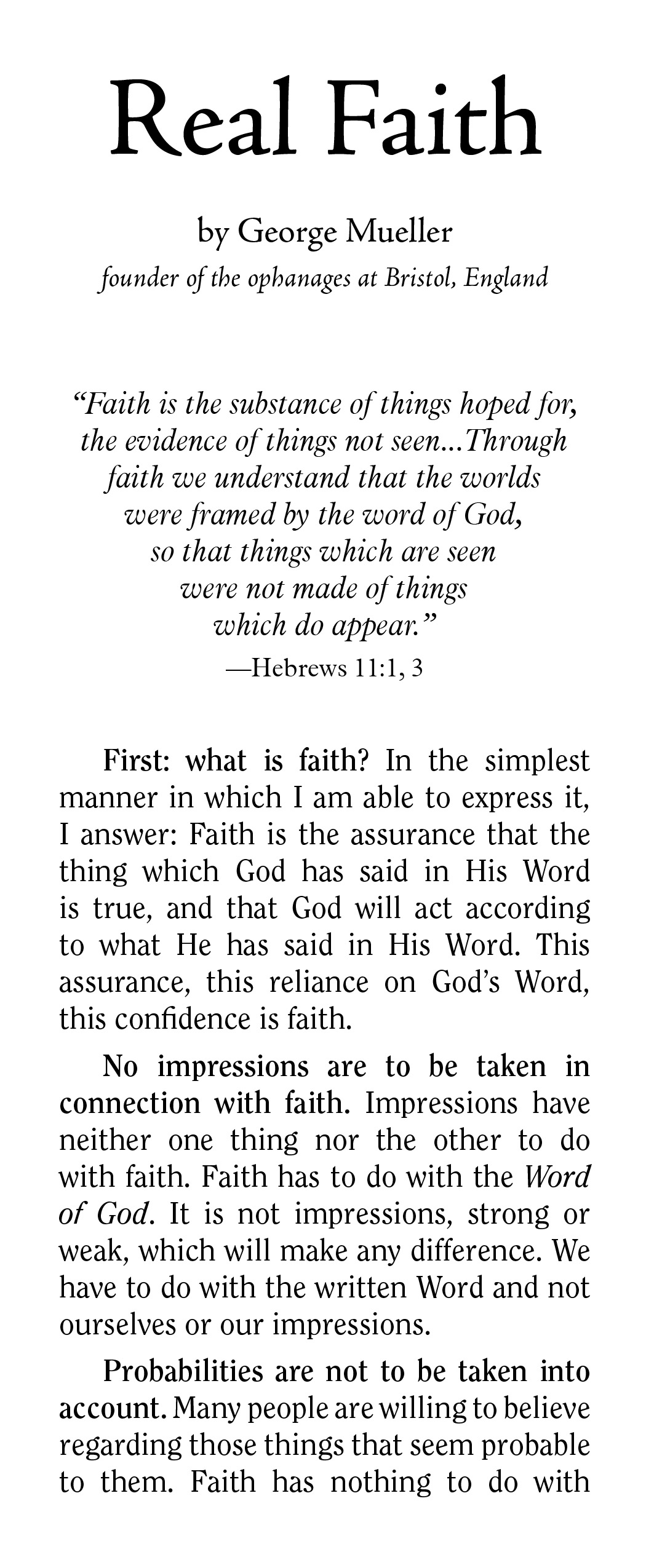 Cover of Real Faith