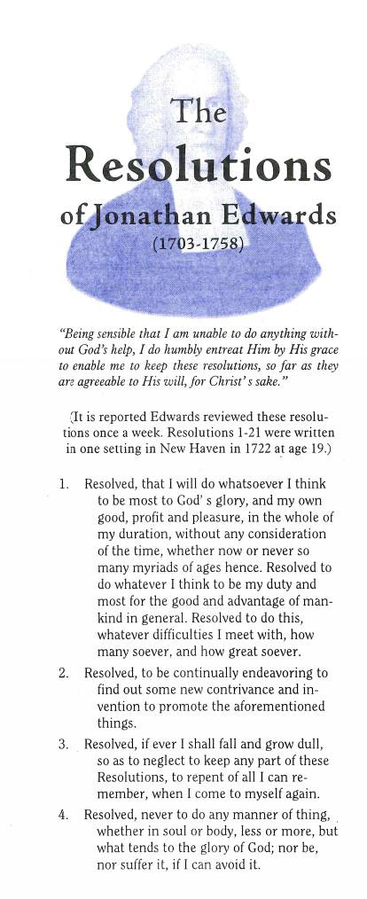 Cover of Resolutions of Jonathan Edwards, The