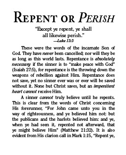 Cover of Repent or Perish