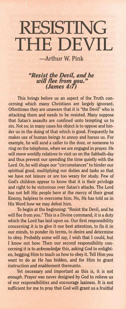 Cover of Resisting the Devil