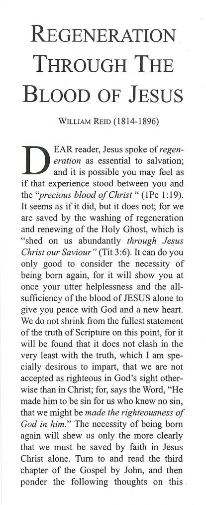 Cover of Regeneration through the Blood of Jesus