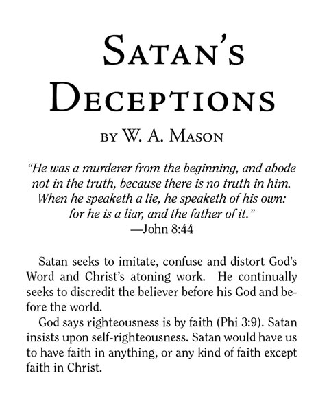 Cover of Satan’s Deceptions