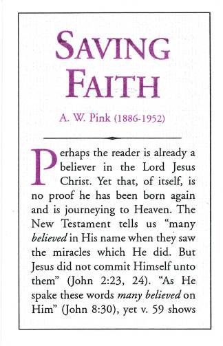 Cover of Saving Faith