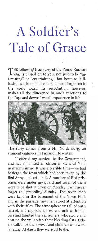 Cover of Soldier's Tale of Grace, A