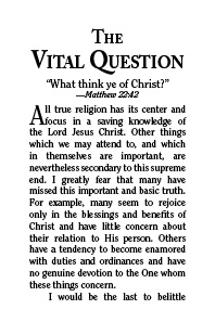 Cover of Vital Question, The