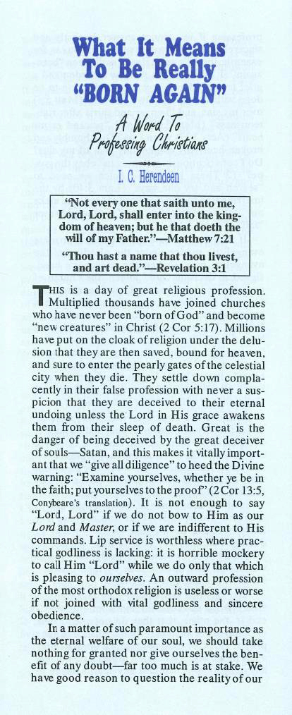Cover of What It Means to Be Really "Born Again"