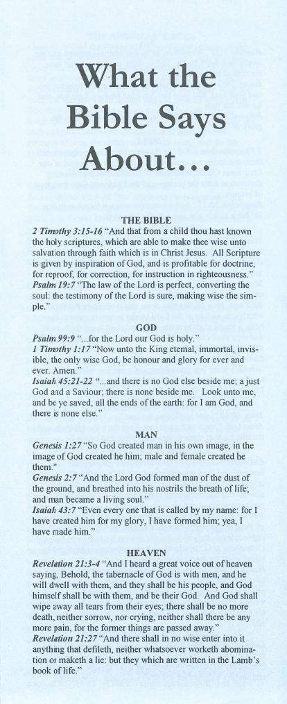 Cover of What the Bible Says About...
